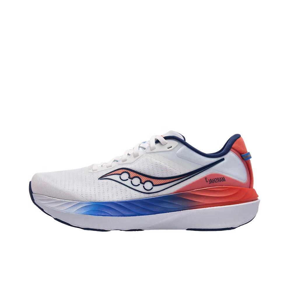 推荐商品：Saucony/索康尼 MARSHAL 率途3 跑鞋 竞速防滑耐磨 兰色/桔色