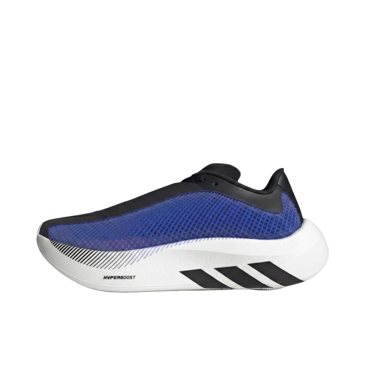 推荐商品：adidas Hyperboost Edge 跑鞋 系带圆头厚底贴合 蓝色