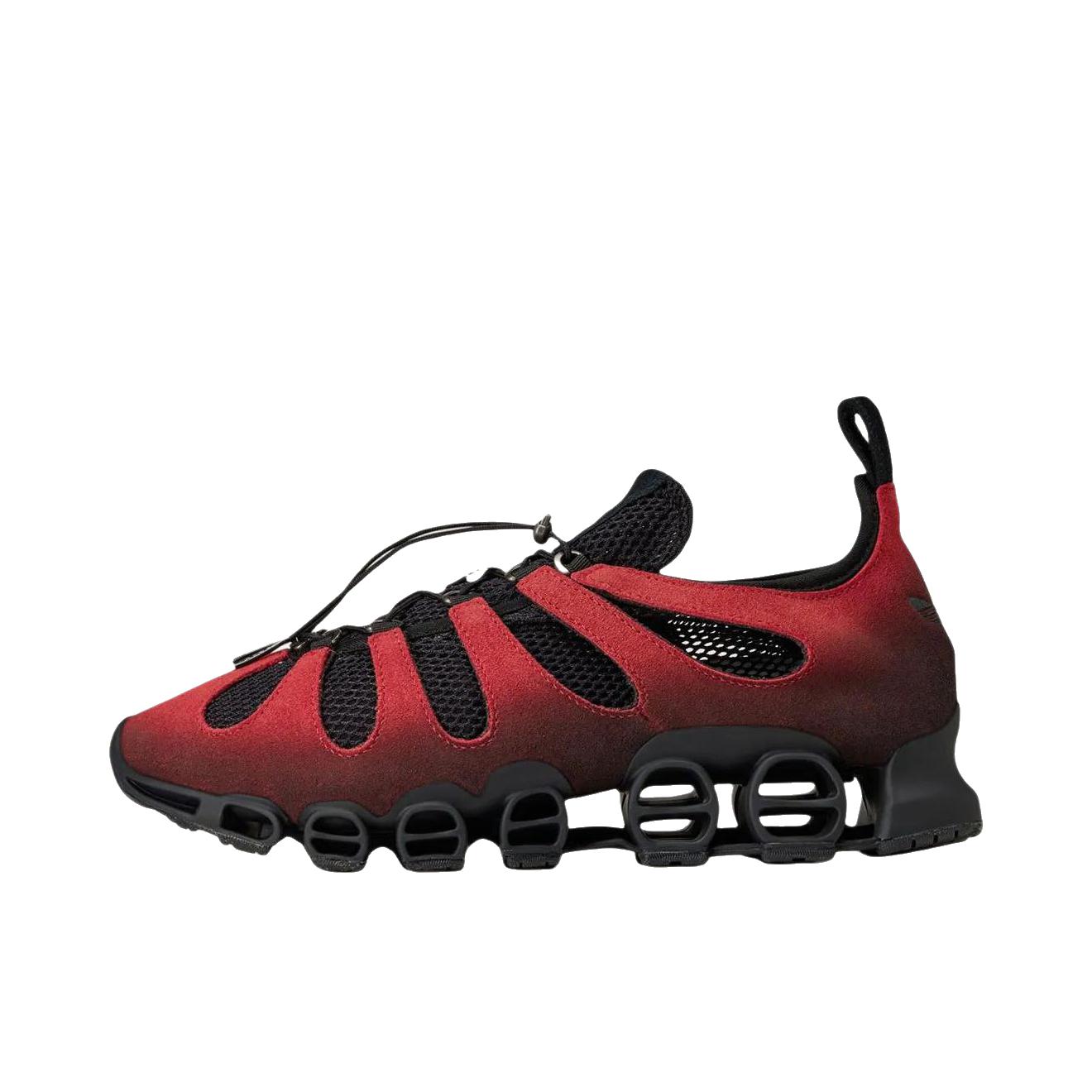 推荐商品：adidas Originals MEGARIDE 跑鞋 厚底抽绳圆头 AVAVAV联名/红色/黑色