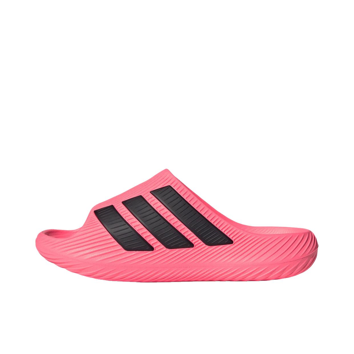 推荐商品：adidas Purechill Slide 拖鞋 舒适防滑日常 漩涡荧光红/黑色