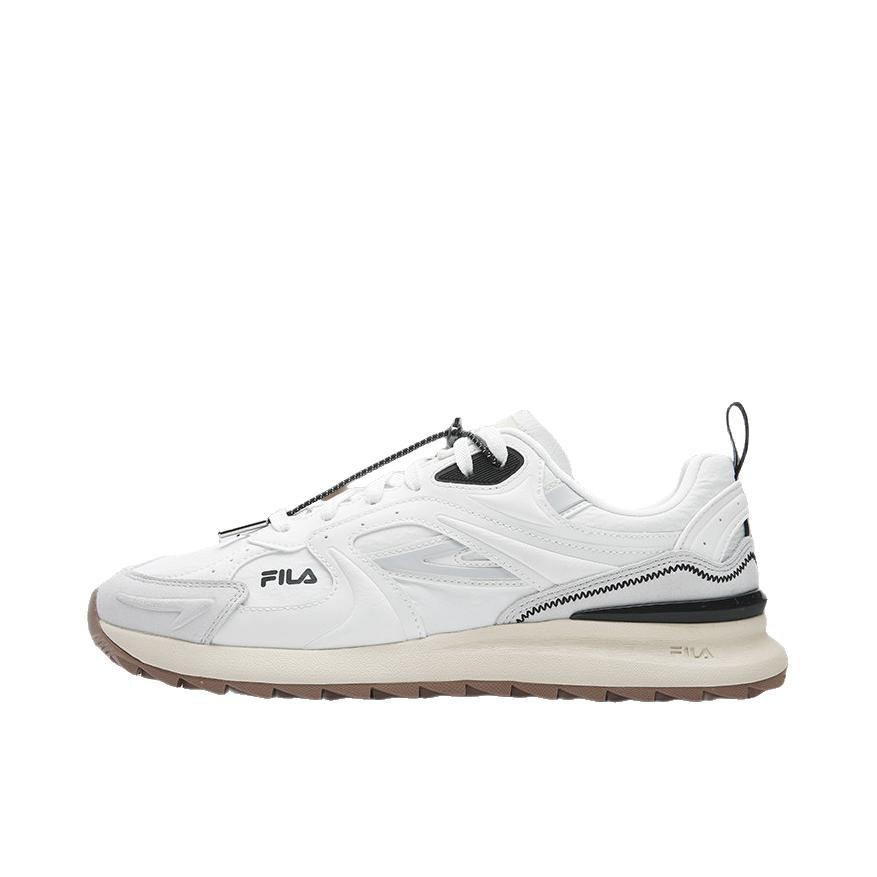 推荐商品：FILA/斐乐 RETRO 70 X 运动休闲鞋 复古厚底回弹轻质 白中白/藕灰色