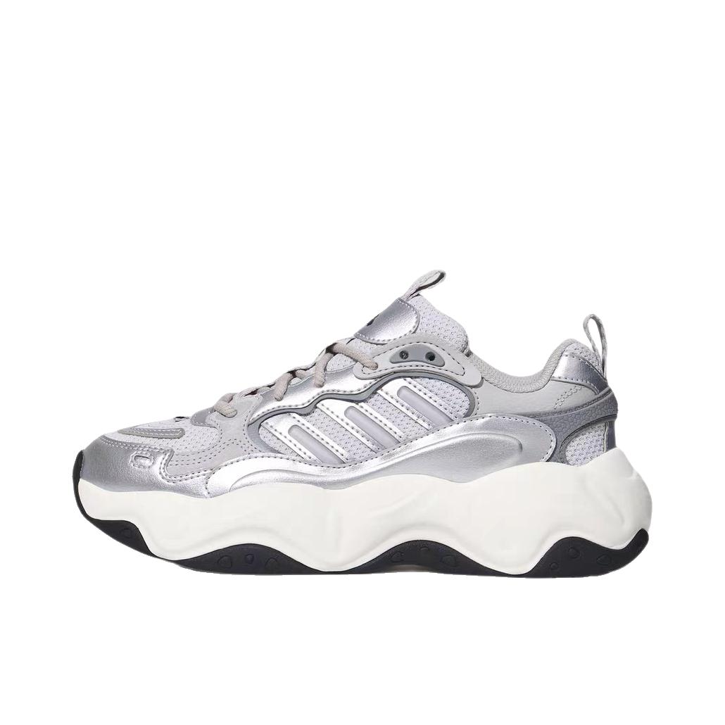 推荐商品：adidas VALLINA 老爹鞋 休闲运动防滑透气 女款/侦探灰/浅灰色/灰色