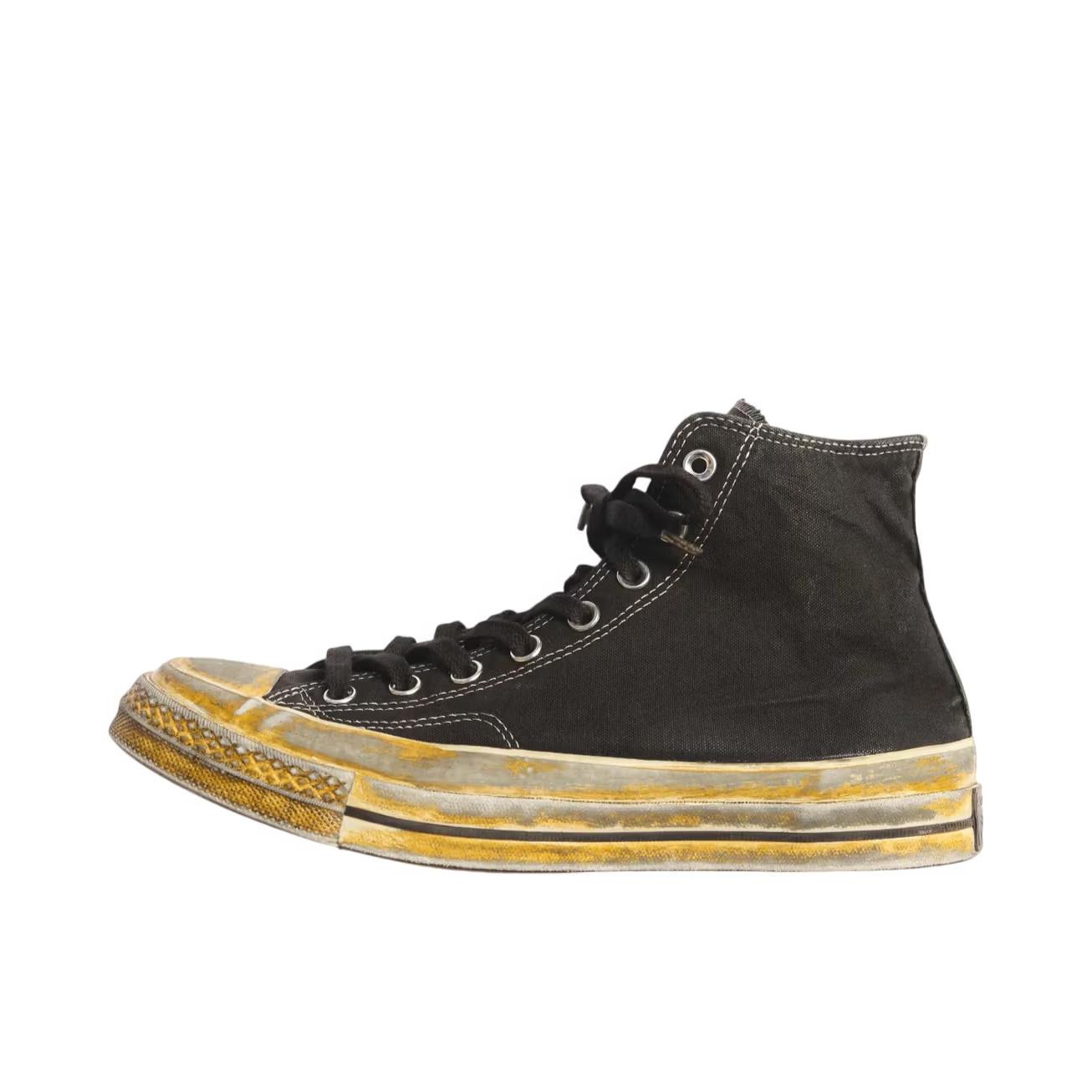 推荐商品：Converse/匡威 Chuck 70 帆布鞋 防滑耐磨薄底轻便透气舒适百搭复古时尚贴合圆头流光风 OUR LEGACY WORK SHOP联名/黑色