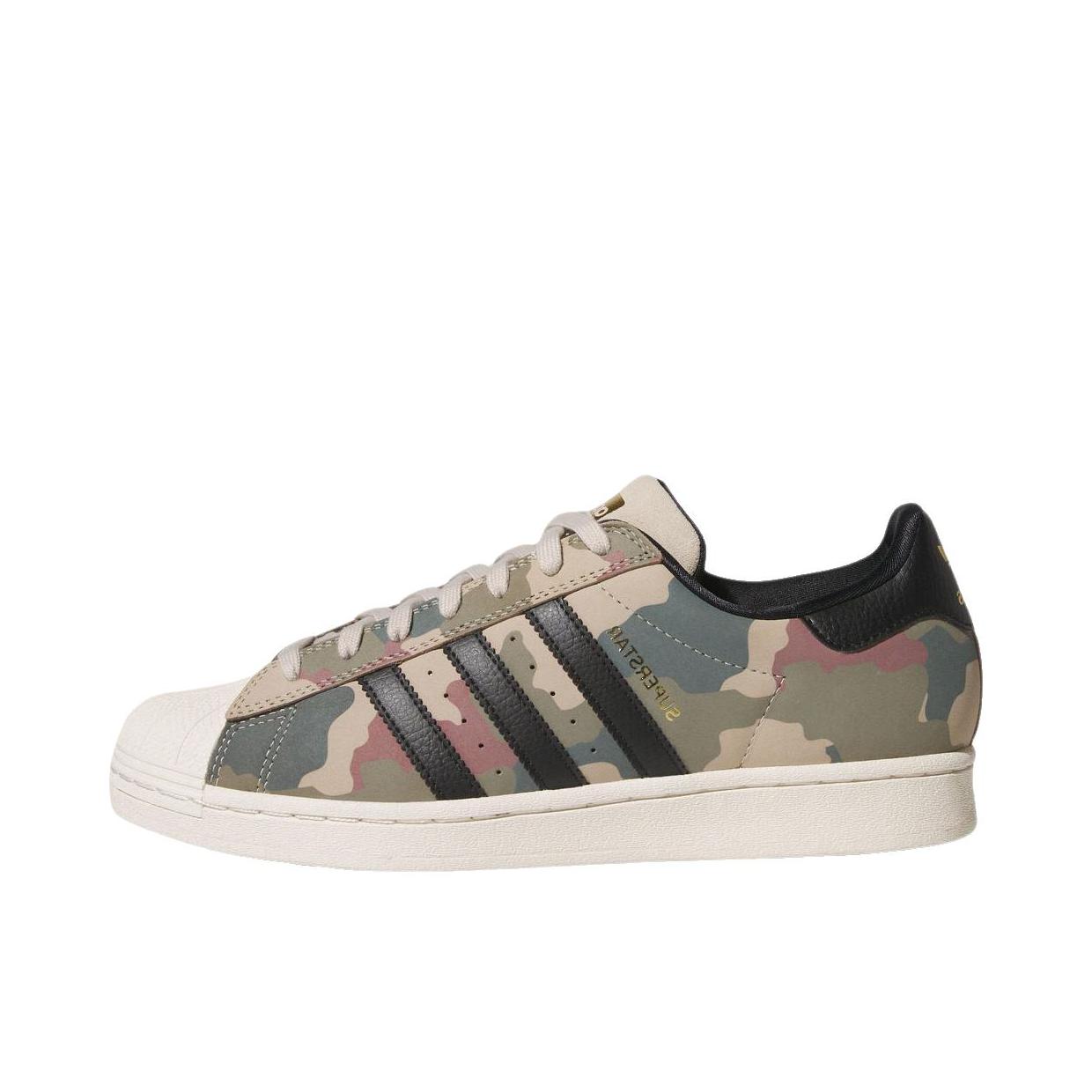 推荐商品：【宋雨琦同款】 adidas Originals Superstar 板鞋 轻便贝壳头薄底舒适百搭耐磨复古 卡其棕/黑色/粉色/白色