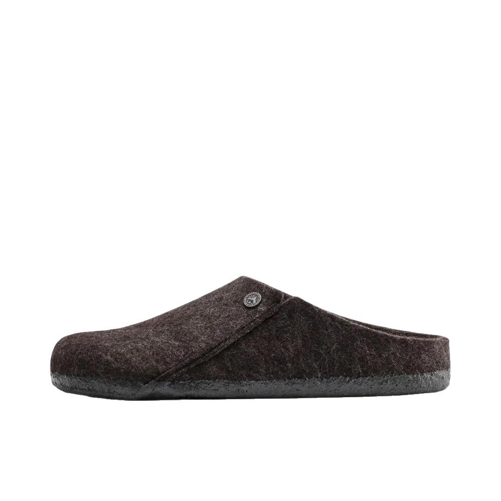 推荐商品：Birkenstock Zermatt系列 包头 绒面 圆头 防磨 软木 织物 羊毛毡 勃肯鞋 秋冬 拖鞋 加绒/棕色