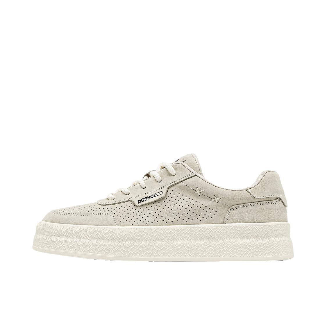 推荐商品：DC Shoes Malibu Lift 板鞋 透气真皮圆头职场 云上舞白