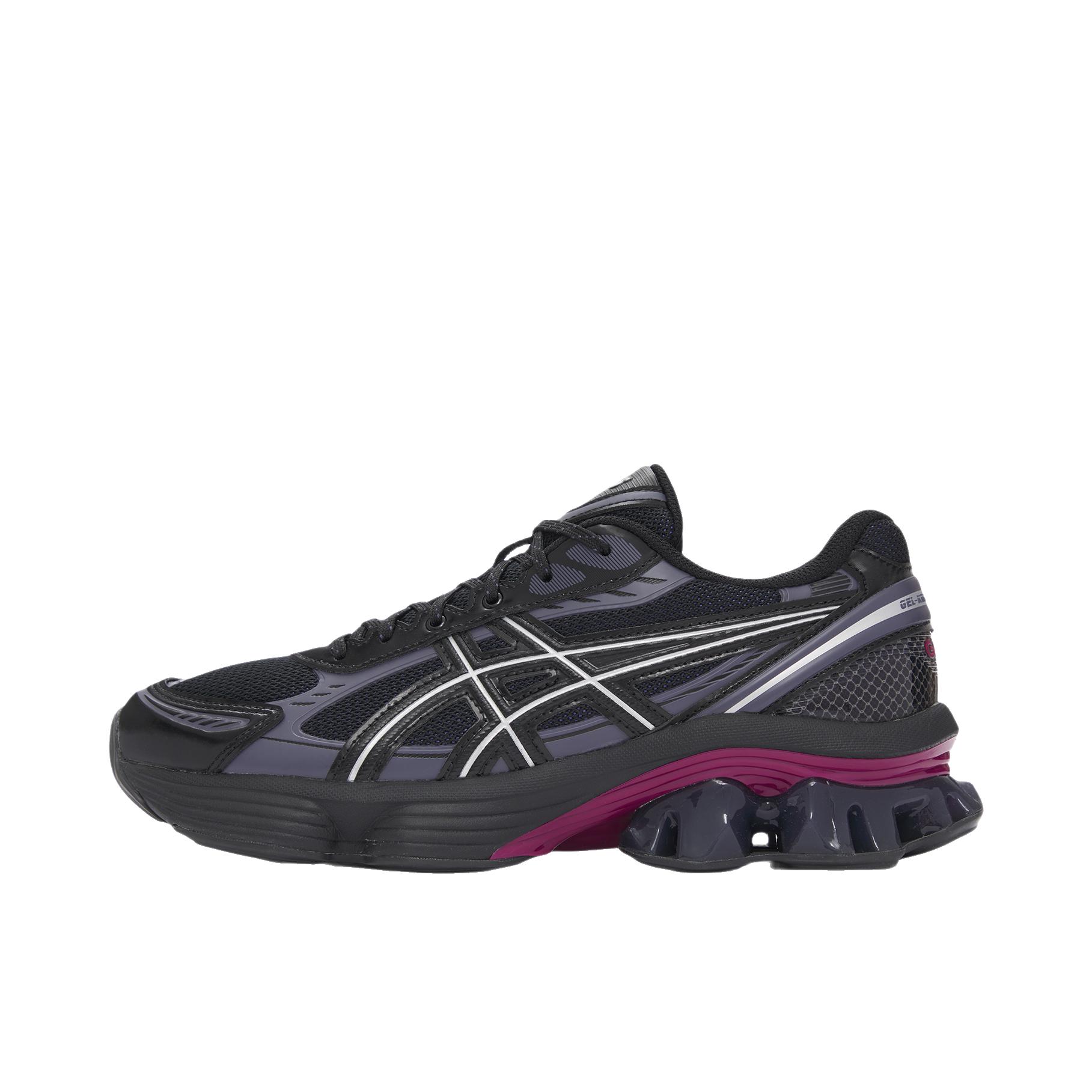 推荐商品：Asics/亚瑟士 GEL-KINETIC FLUENT 合成革 支撑 回弹 防滑 耐磨 跑鞋 深黑色/白色