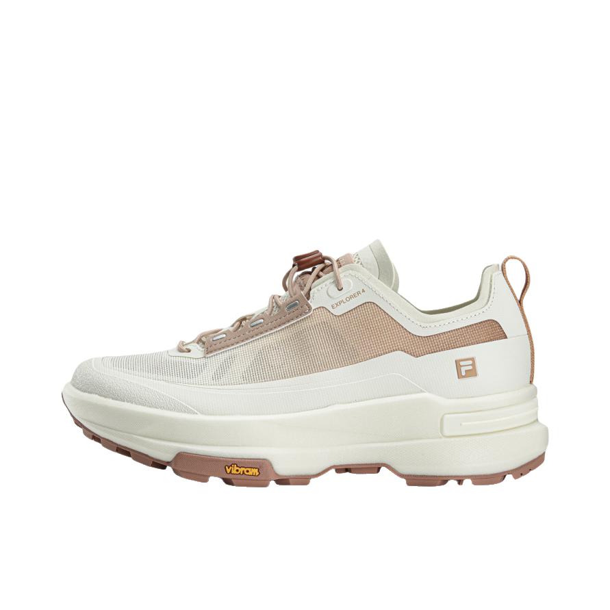 推荐商品：FILA/斐乐 探险家 EXPLORER 4 徒步鞋 简约运动百搭厚底 女款/白棉花糖