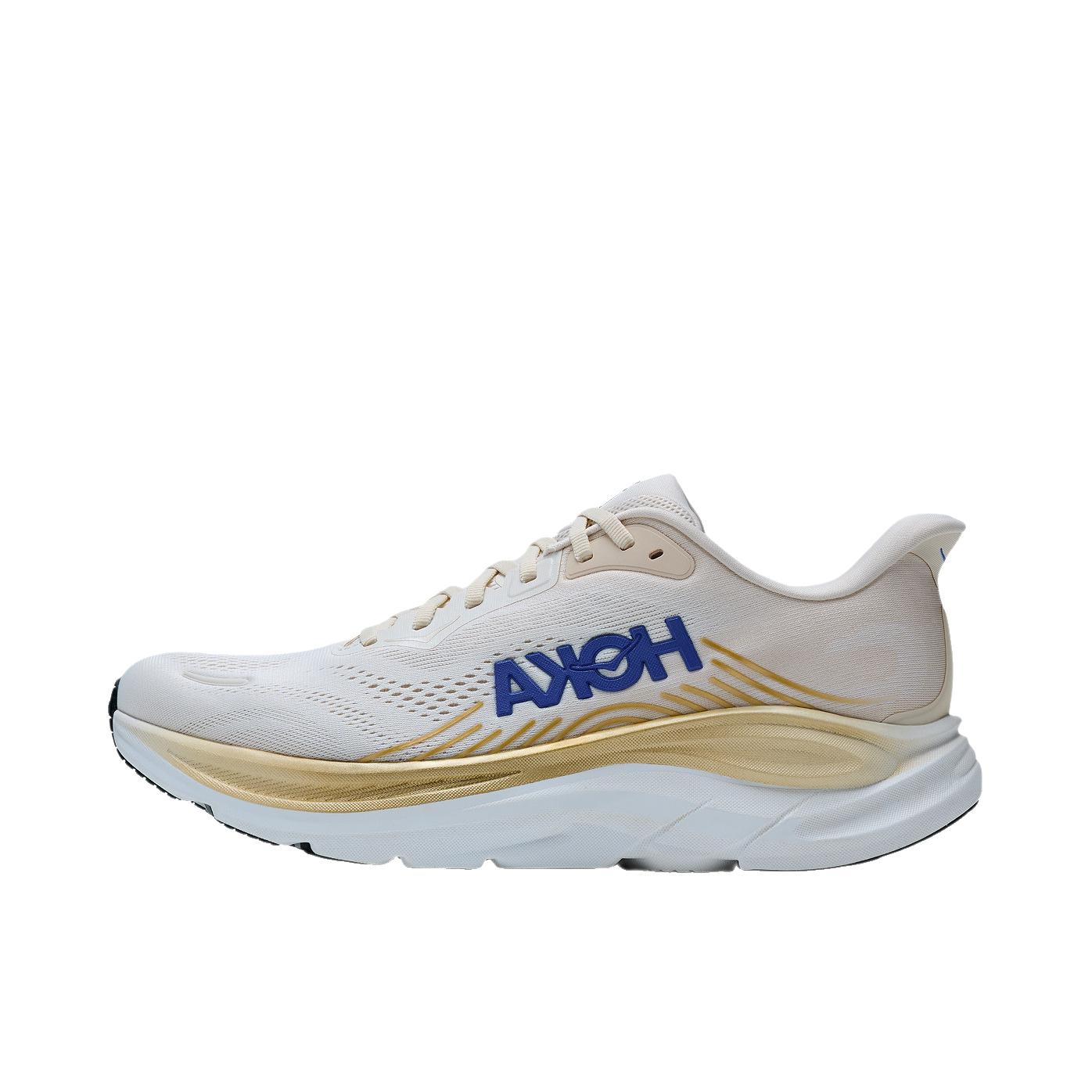 推荐商品：HOKA ONE ONE CLIFTON 11 跑鞋 舒适简约透气耐磨 轻语白/土金色