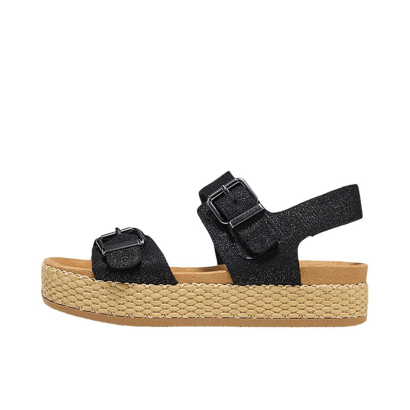 推荐商品：Skechers/斯凯奇 BOBS 凉鞋 休闲增高耐磨日常 女款/黑色