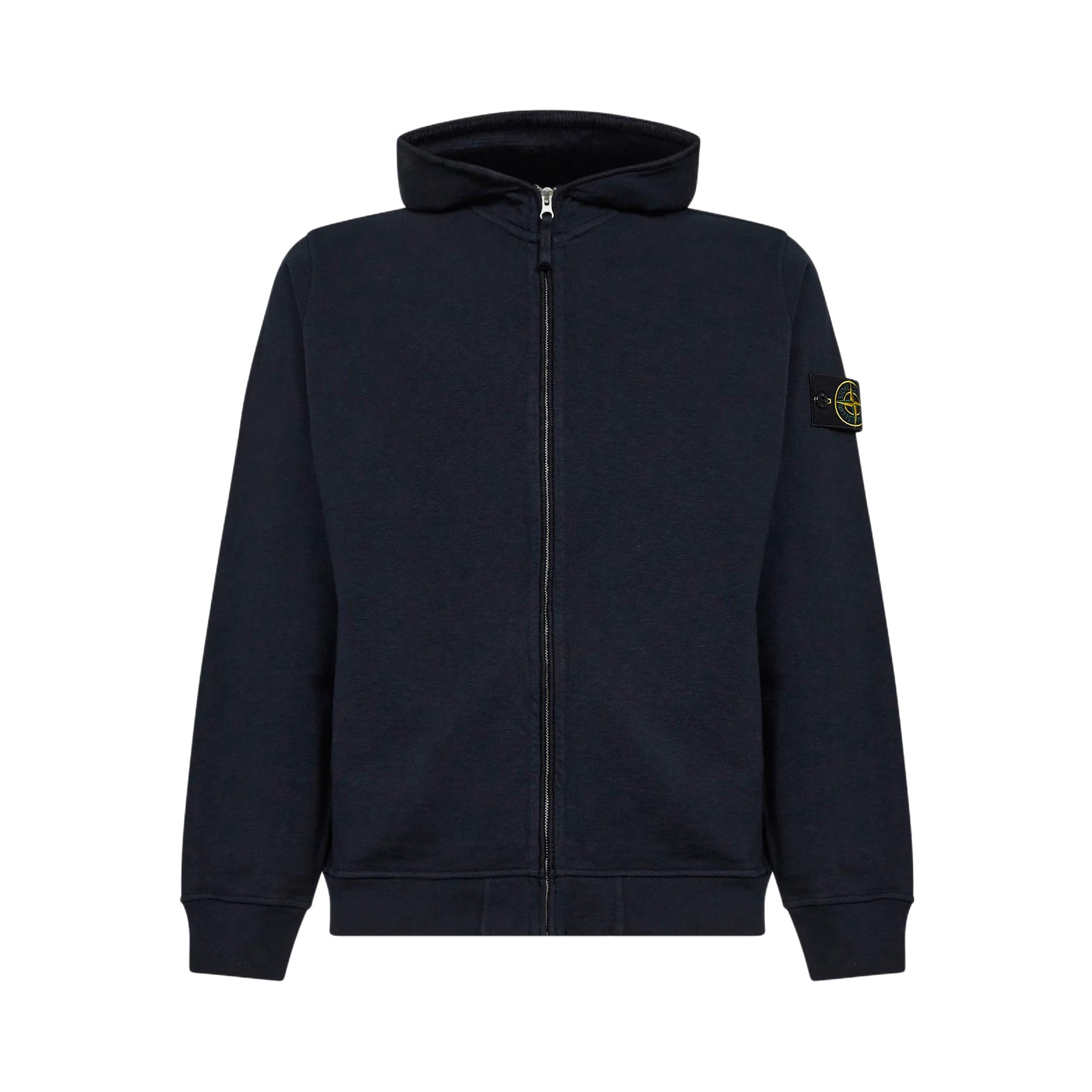 推荐商品：Stone Island/石头岛 拉链连帽长袖卫衣 L1S156100032S0060-V0029 蓝