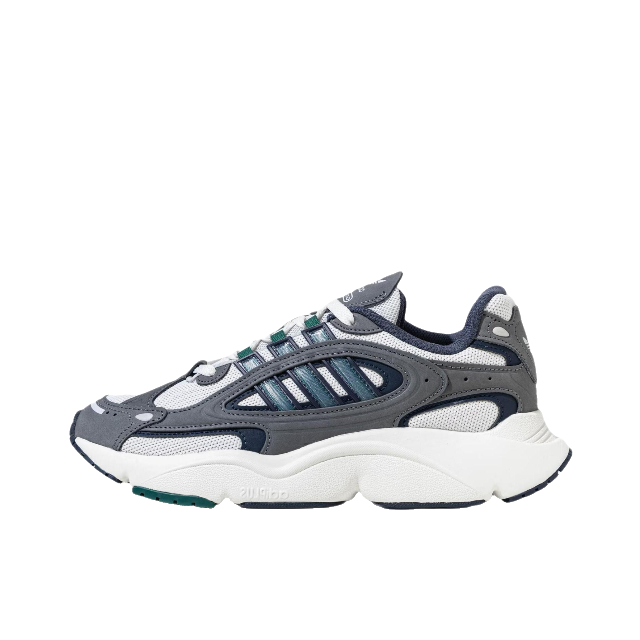 推荐商品：adidas Originals Ozmillen 舒适缓震 网面 防滑耐磨 复古 运动休闲鞋 老爹鞋 浅灰/亮白/森林绿