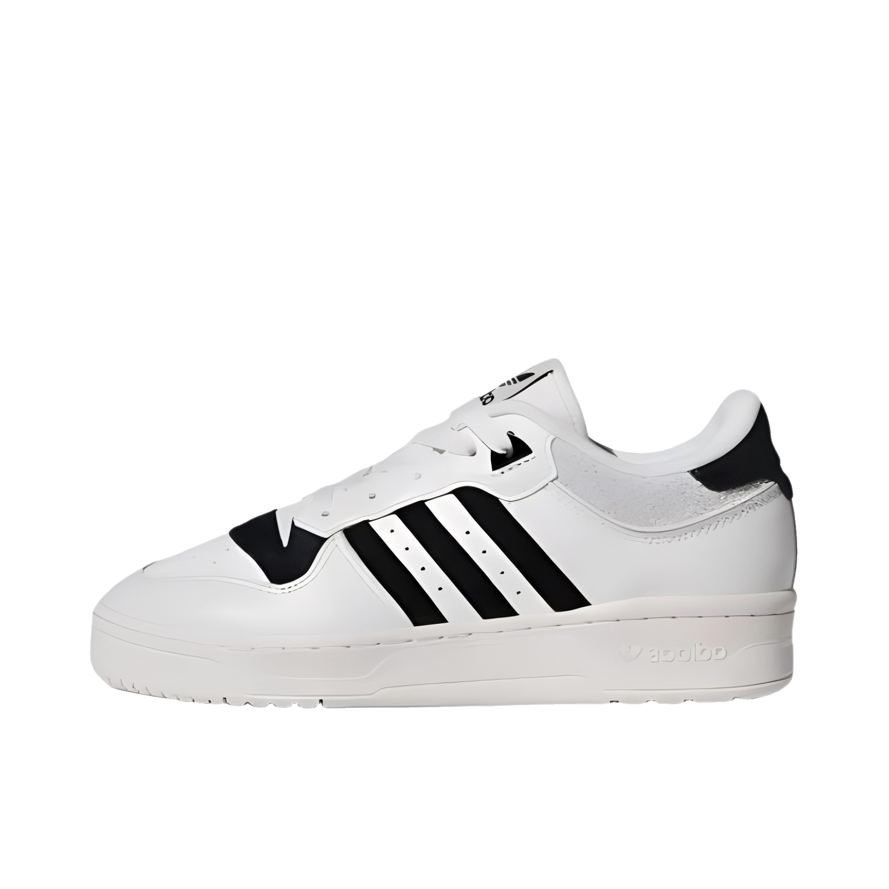 推荐商品：adidas Originals Rivalry 舒适简约 复古 轻便 透气 运动休闲鞋 熊猫/纯白色/黑色