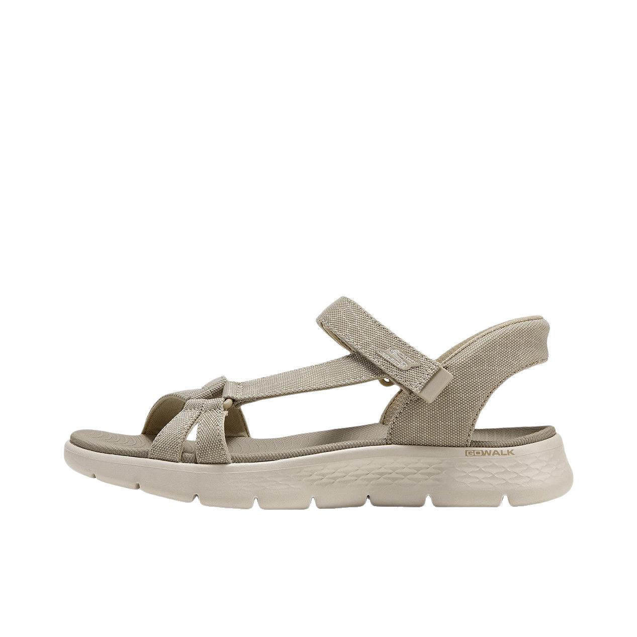 推荐商品：Skechers/斯凯奇 凉鞋 运动搭扣低帮 141484 女款/灰色/褐色