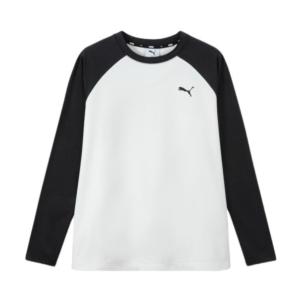 推荐商品：Puma/彪马童装 2026AW 排汗透气内搭长袖T恤 中大童 353326 白黑