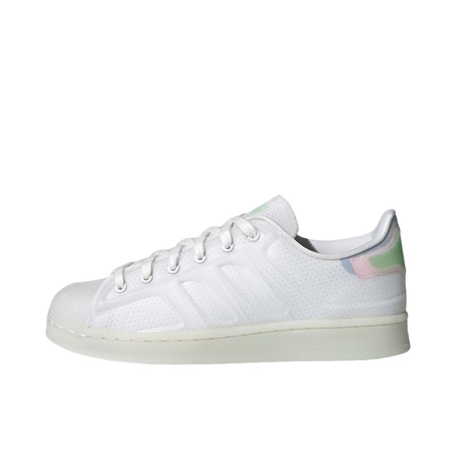 推荐商品：【宋雨琦同款】 adidas Originals Superstar 板鞋 轻便贝壳头薄底舒适百搭耐磨复古 绿/白