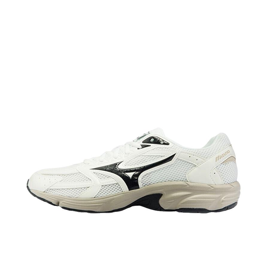 Mizuno/美津浓 Spark CN 减震轻便 慢跑 透气 合成革 回弹 织物 跑鞋 白色/黑色/灰色