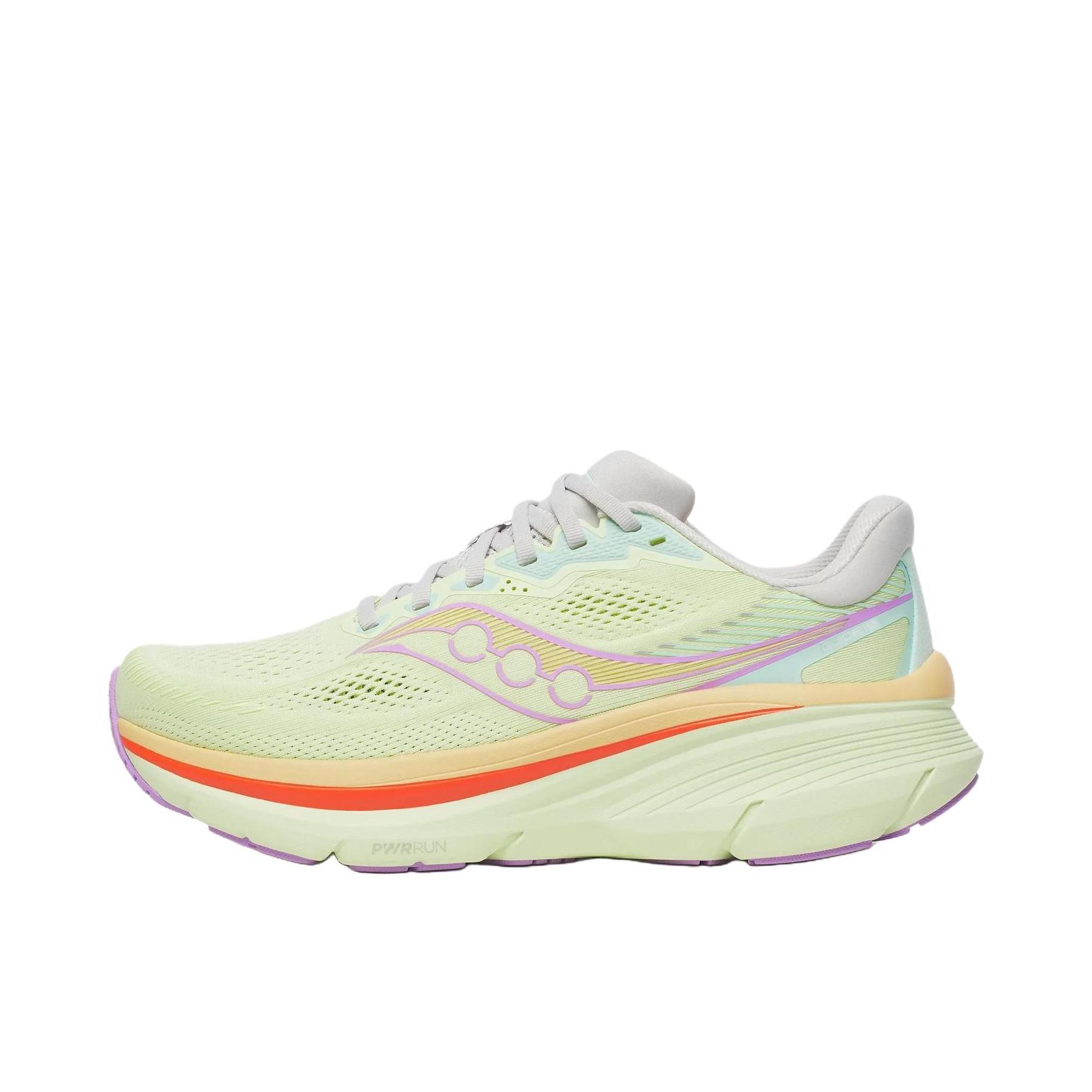 推荐商品：Saucony/索康尼 GUIDE 向导19 跑鞋 慢跑训练稳定缓震轻便 青柠黄