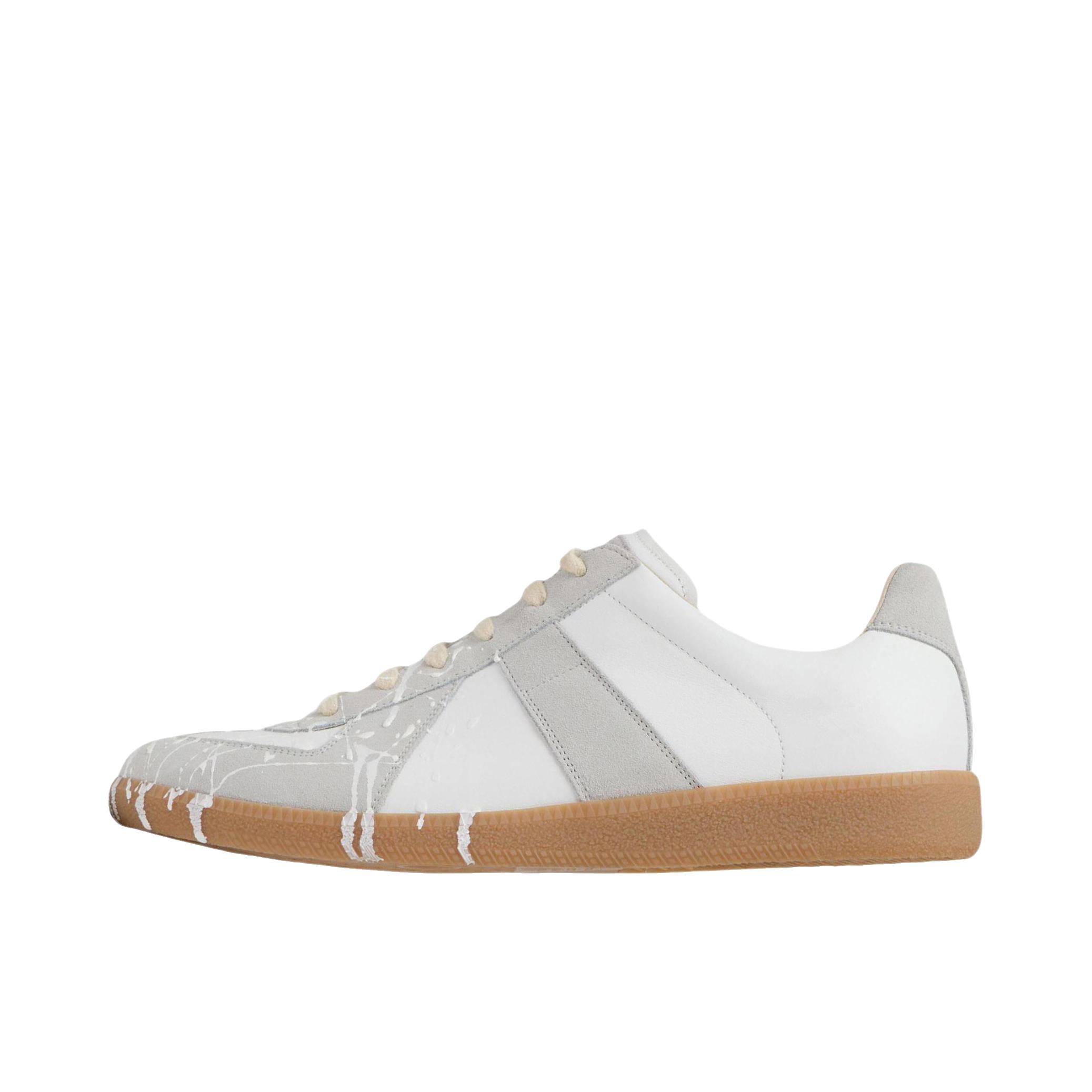 推荐商品：Maison Margiela 梅森·马吉拉 Null 板鞋 圆头系带平跟 白色