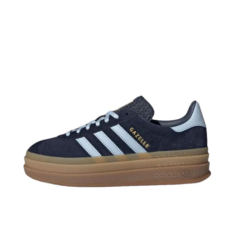 推荐商品：adidas Originals Gazelle Bold T头鞋 德训鞋 运动休闲鞋 经典厚底防滑耐磨贴合 女款/正黑色