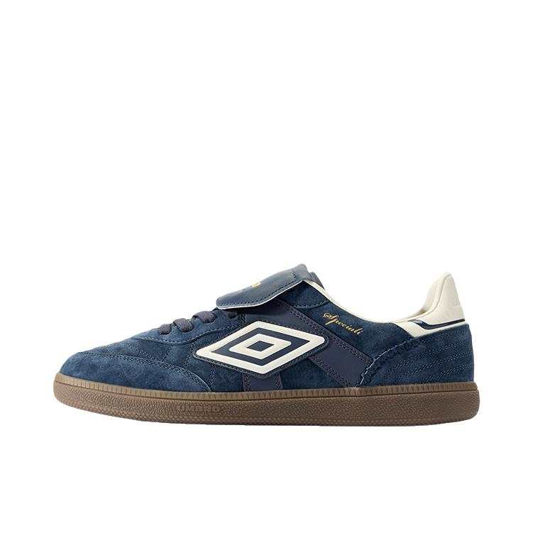 推荐商品：umbro/茵宝 Speciali 防滑缓震 舒适百搭 德训鞋 板鞋 U1223450592 夜蓝色/豆腐黄