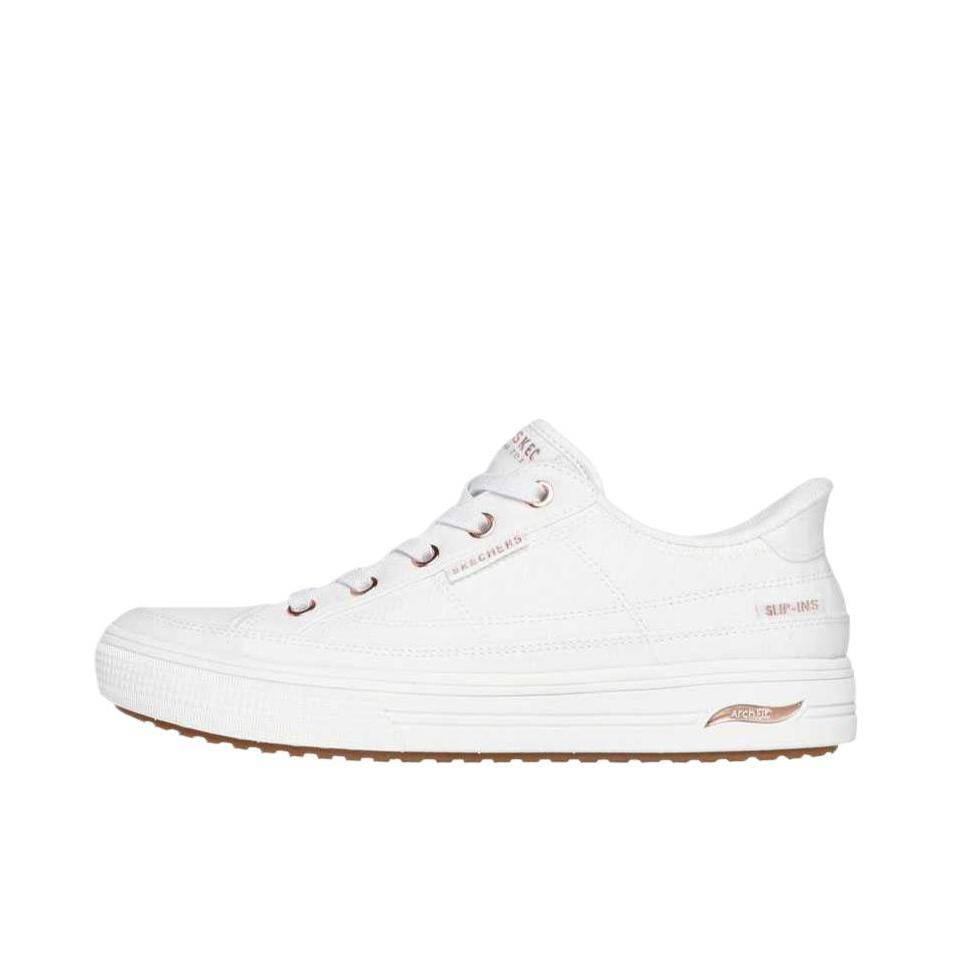 推荐商品：Skechers/斯凯奇 时尚简约 百搭复古 舒适 足弓支撑 运动休闲鞋 177195 女款/羽白色