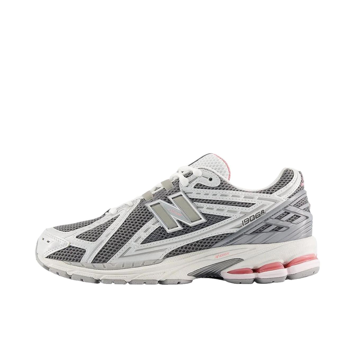推荐商品：New Balance 1906R 跑鞋 网面透气防滑耐磨轻便复古防水运动贴合 D宽/灰色/浅粉色