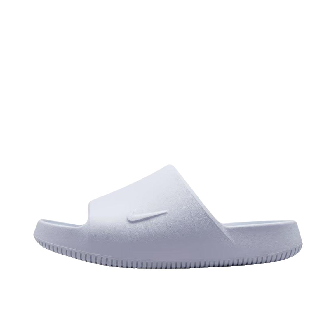 推荐商品：Nike Calm Slide 抓地 防滑耐磨 回弹 增高 防水 一字 拖鞋 女款/浅灰色