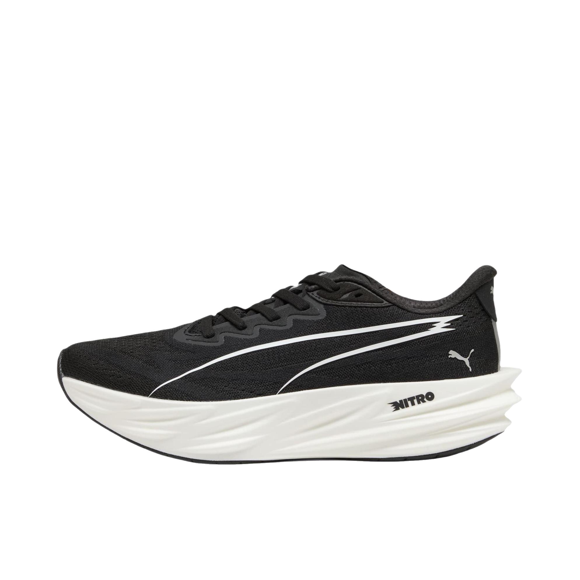 推荐商品：Puma/彪马 divyate pure nitro 跑鞋 柔软训练厚底橡胶 黑色/白色