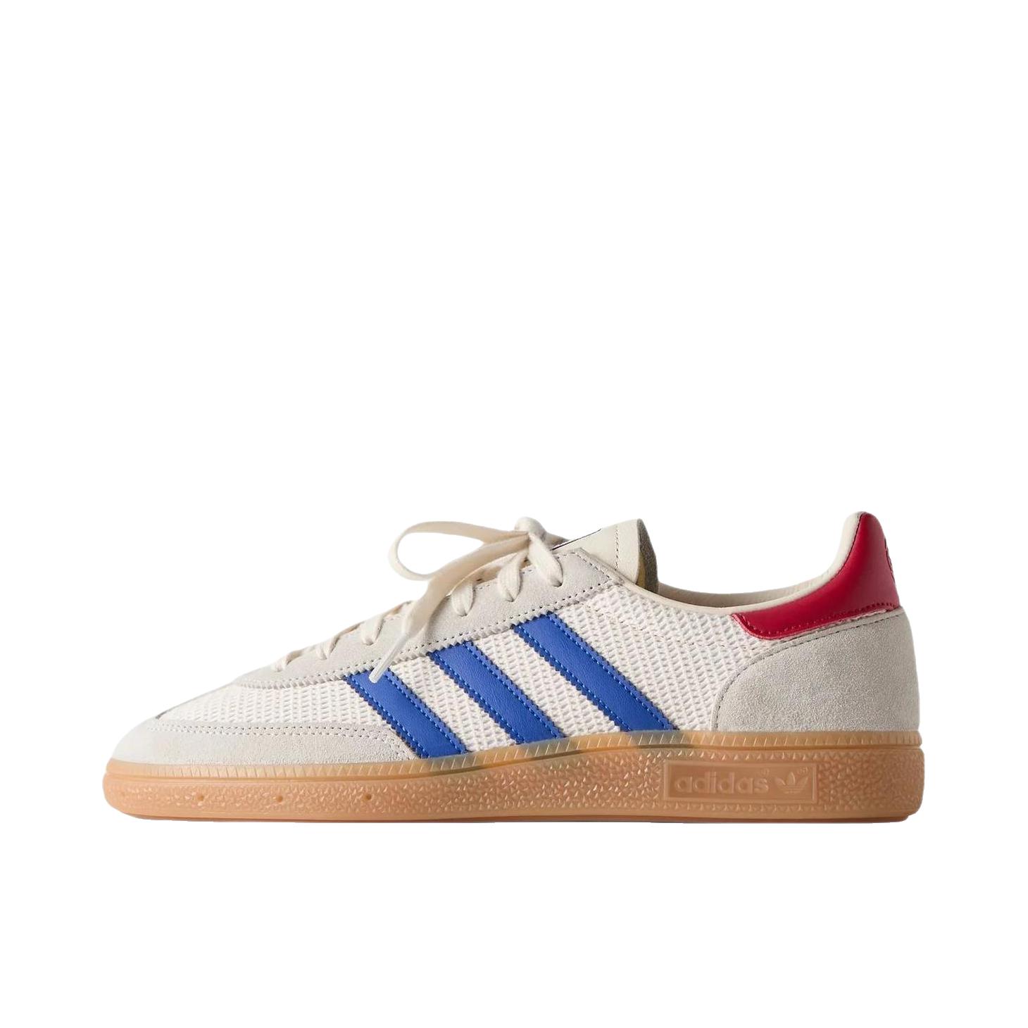 推荐商品：adidas Originals Handball Spezial 薄底鞋 T头鞋 德训鞋 板鞋 简约百搭复古轻便防滑耐磨贴合圆头耐穿 KITH x Lionel Messi联名/白色/蓝色