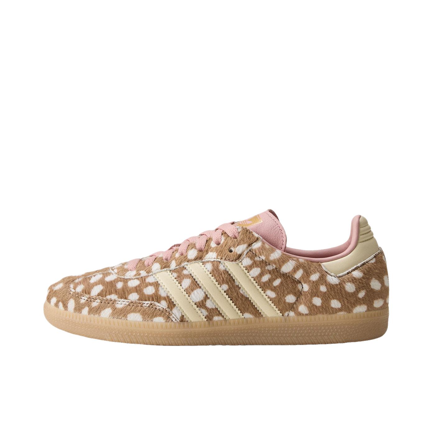推荐商品：adidas Originals Samba OG T头鞋 板鞋 经典复古舒适百搭耐磨合成革圆头薄底贴合 沙漠棕/暖香草色/奇迹紫粉