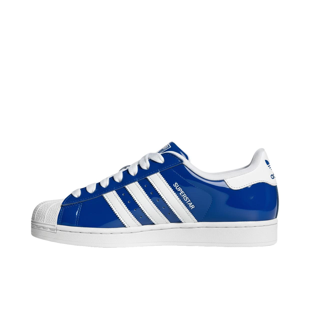 推荐商品：adidas Originals Superstar 2 板鞋 复古防滑耐磨贝壳头贴合圆头支撑 亮蓝色/白色