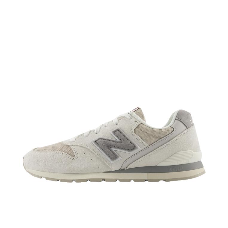 推荐商品：New Balance 996 织物 时尚复古 减震轻便 防滑耐磨 舒适透气 支撑 包裹性 增高 薄底 马拉松 人造革 防水 慢跑 运动休闲鞋 D宽/灰白色/浅米色 