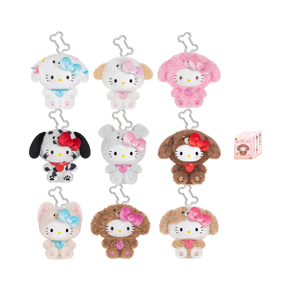 推荐商品：TOP TOY 小狗派对系列 Hello Kitty 毛绒挂件 盲盒