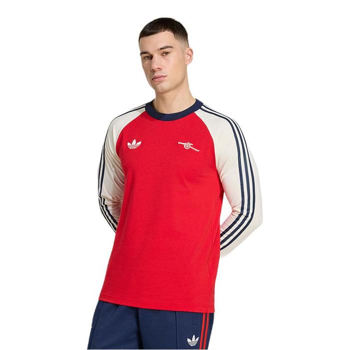 推荐商品:Arsenal/阿森纳 2026SS 套头修身条纹长袖足球服 红