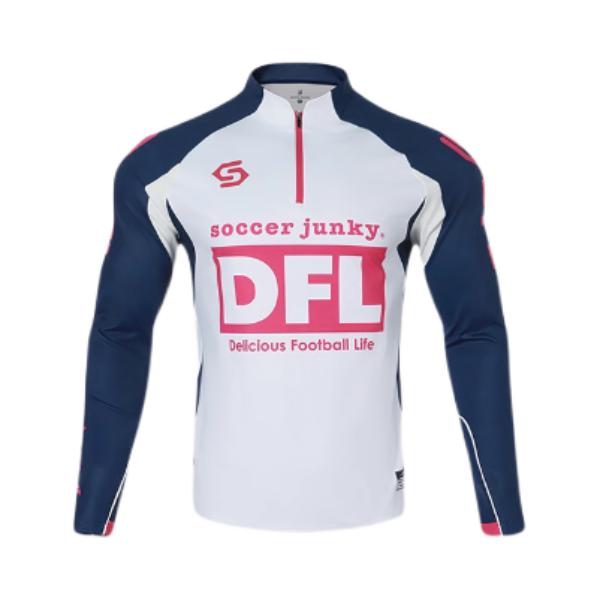 推荐商品：soccerjunky/足球狗 半拉链长袖立领足球服 藏蓝
