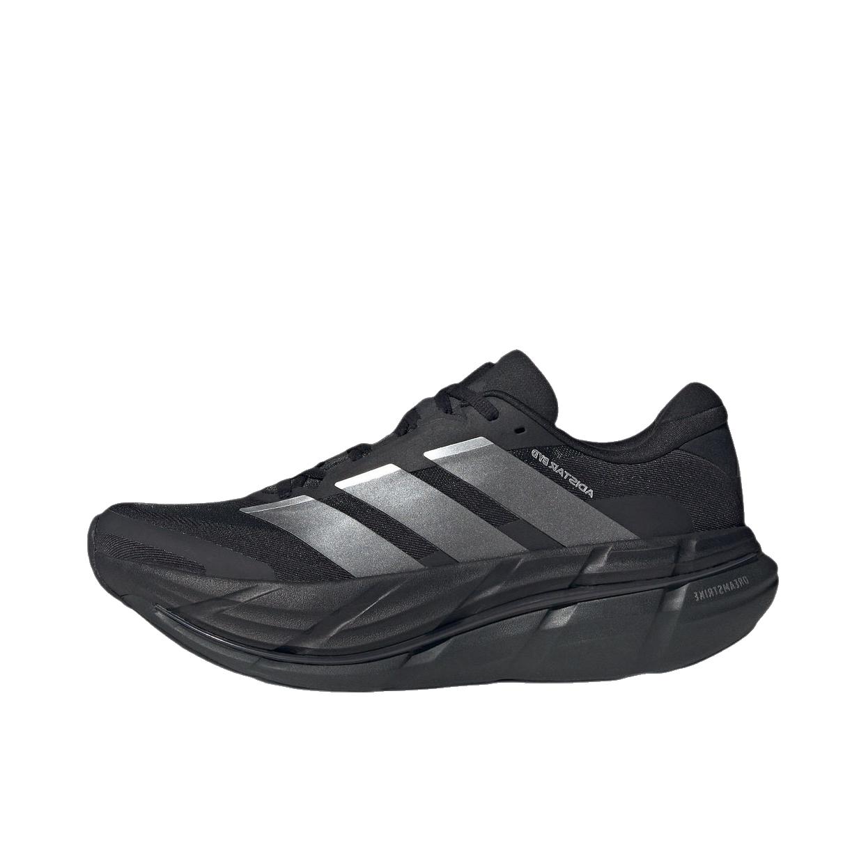推荐商品：adidas ADISTAR BYD 2 跑鞋 超轻马拉松长跑 黑色/亮金属铁灰/碳黑色