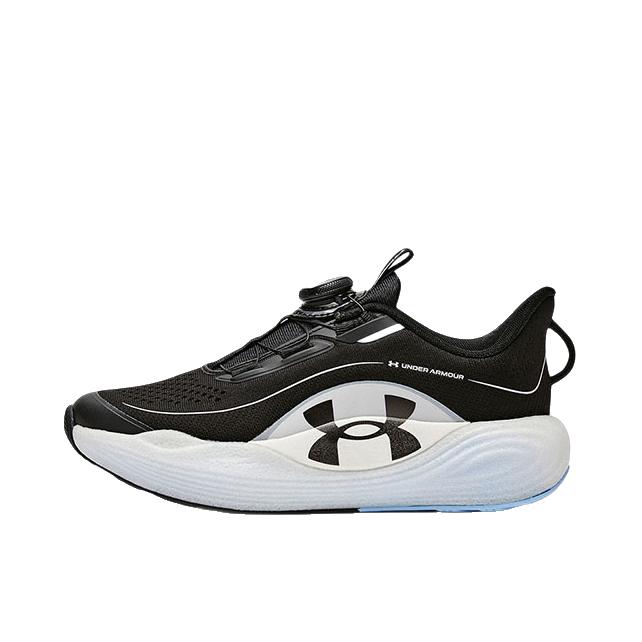 推荐商品：Under Armour/安德玛 运动休闲鞋 户外百搭防踢耐磨 2611172 大童/黑色/浅蓝色