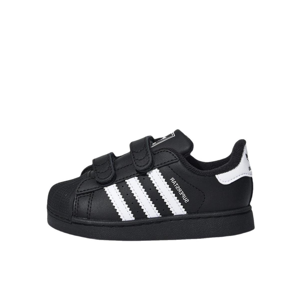 推荐商品：adidas Originals SUPERSTAR II GCA CF 板鞋儿童 经典贝壳头贴合 小童/黑色/白色