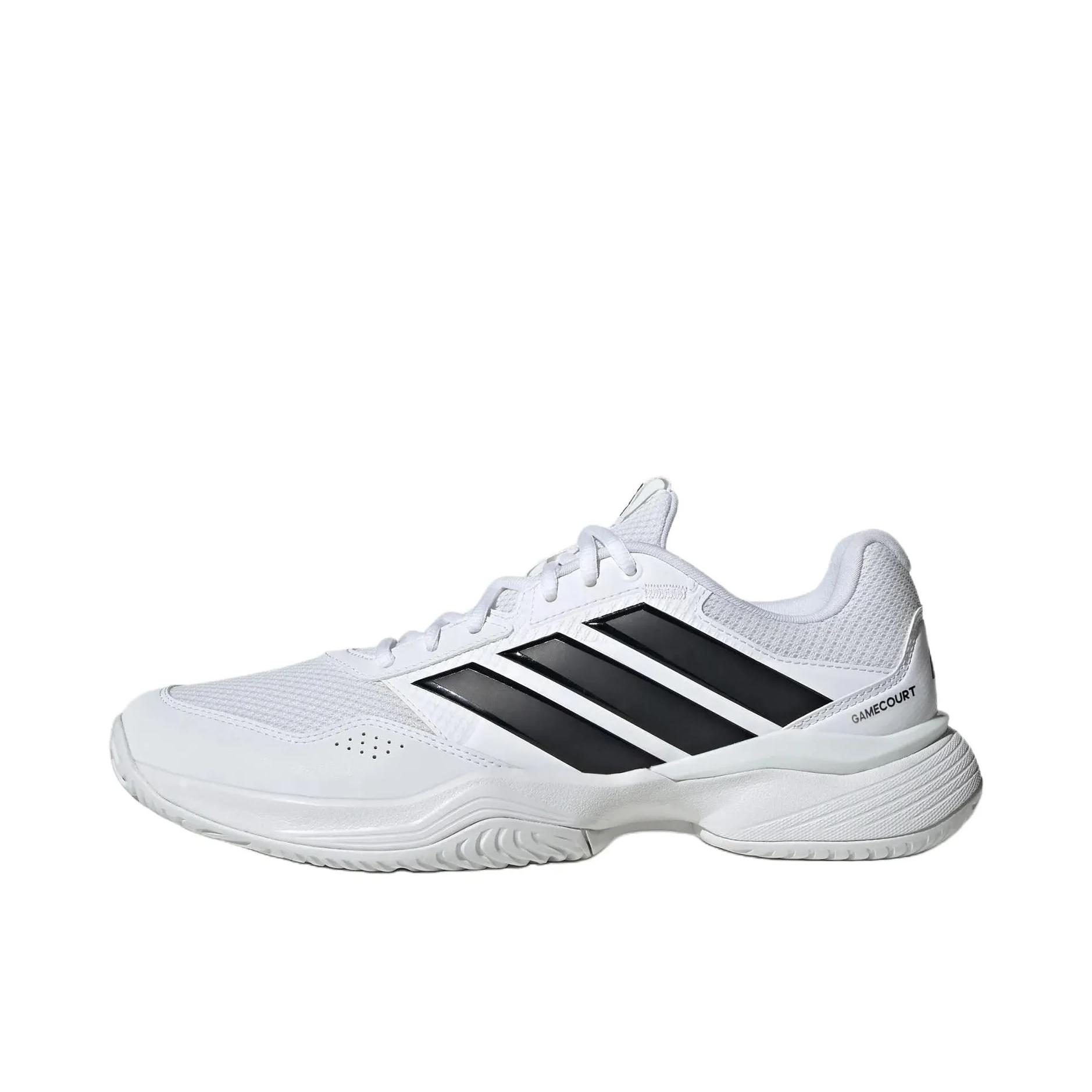 推荐商品：adidas Game Court 3 网球鞋 百搭透气支撑回弹 白色/黑色