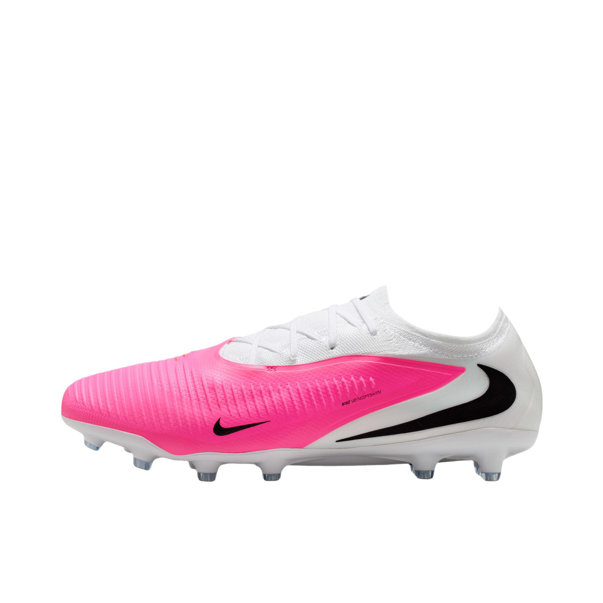 推荐商品：Nike Phantom 6 Pro AG 足球鞋 胶质短钉人造草地百搭平跟系带低帮 紫色/白色/黑色