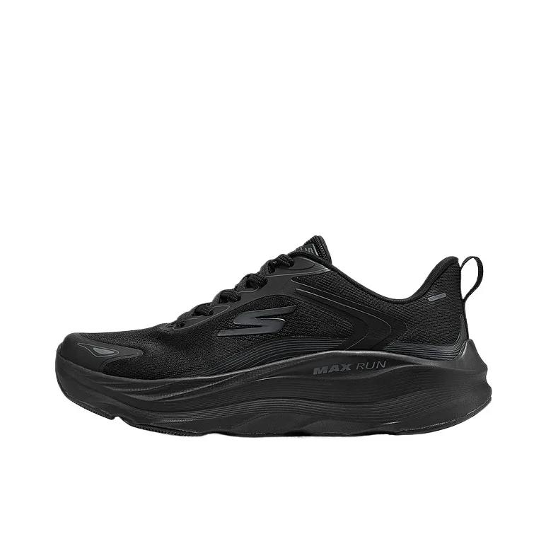 推荐商品：Skechers/斯凯奇 MAX RUN GO 跑鞋 缓震轻便防滑透气 全黑色