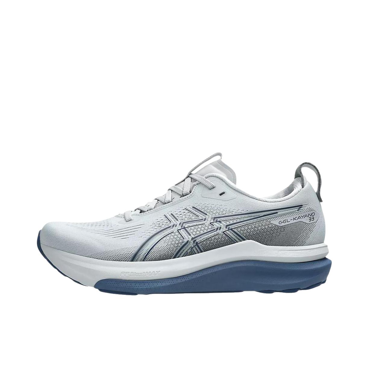 推荐商品：Asics/亚瑟士 GEL-KAYANO 33 跑鞋 透气支撑回弹橡胶 灰色