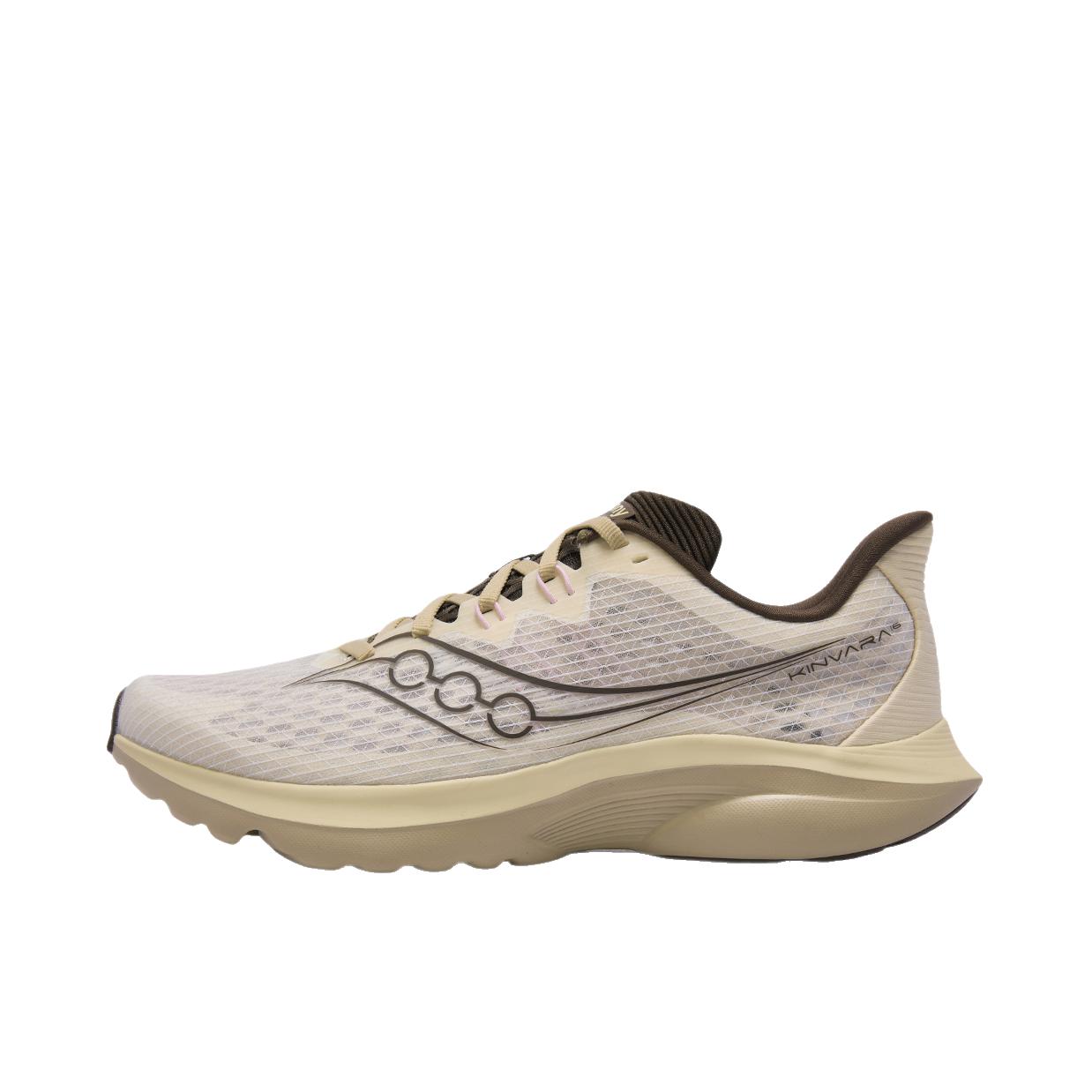 推荐商品：Saucony/索康尼 KINVARA 16 菁华 体测鞋 跑鞋 轻便透气回弹防滑耐磨训练体测支撑短跑美观竞速轻量缓震 米色