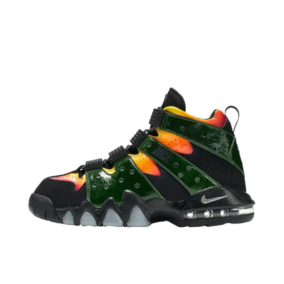 推荐商品：Nike Air Max2 CB 94 耐磨防滑 减震 百搭潮流 圆头 支撑 合成革 复古 篮球鞋 大童/黑色/绿色