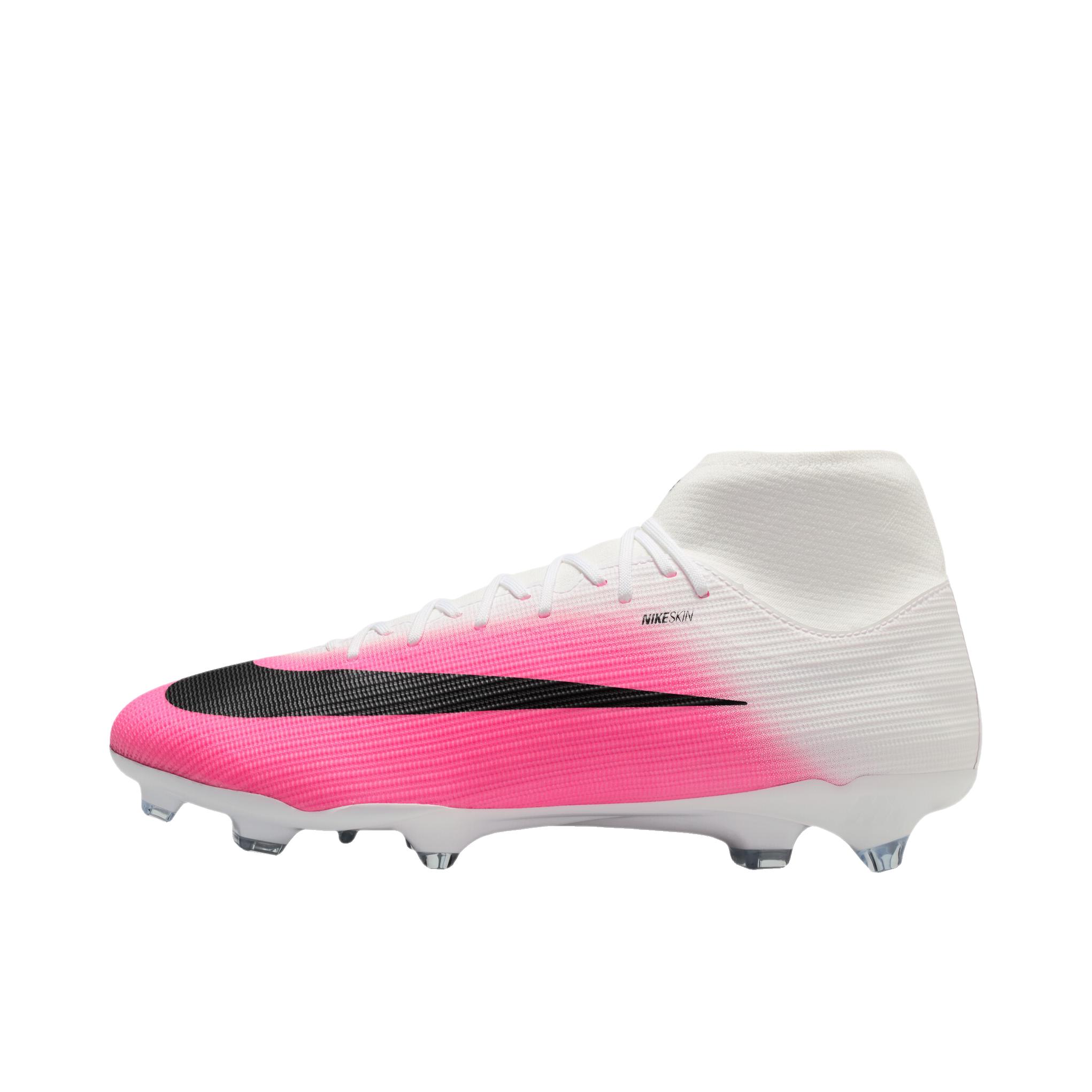 推荐商品：Nike Mercurial Superfly 11 Academy MG 足球鞋 圆头舒适百搭耐磨 粉色/黑色