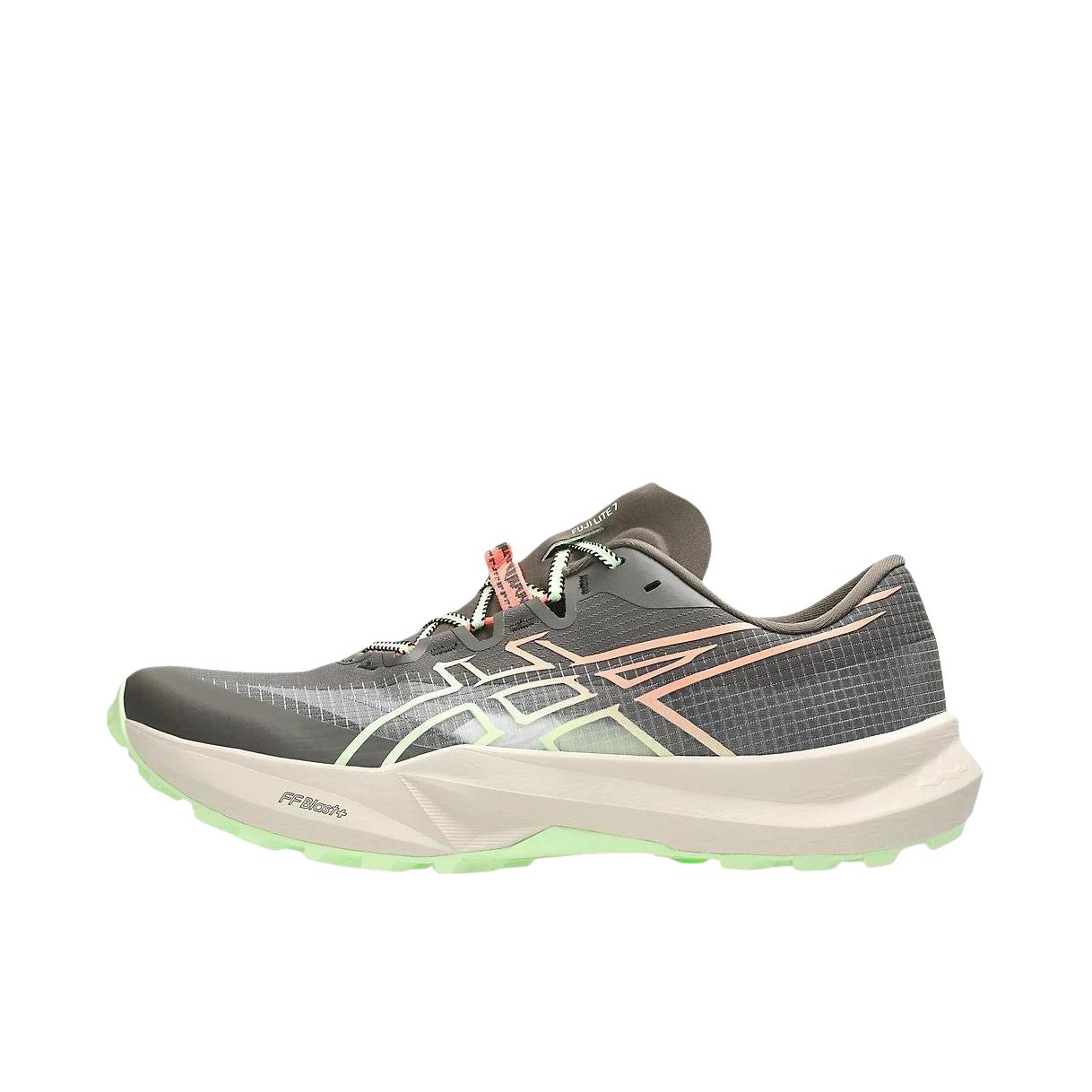 推荐商品：Asics/亚瑟士 FUJI LITE 7 跑鞋 越野轻便系带橡胶 灰色