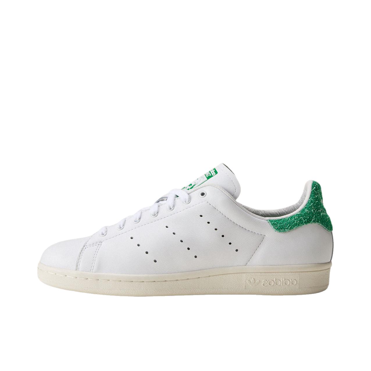 推荐商品：adidas Originals Stan Smith 板鞋 减震透气轻便低帮包裹性 白色/绿色/汉玉白