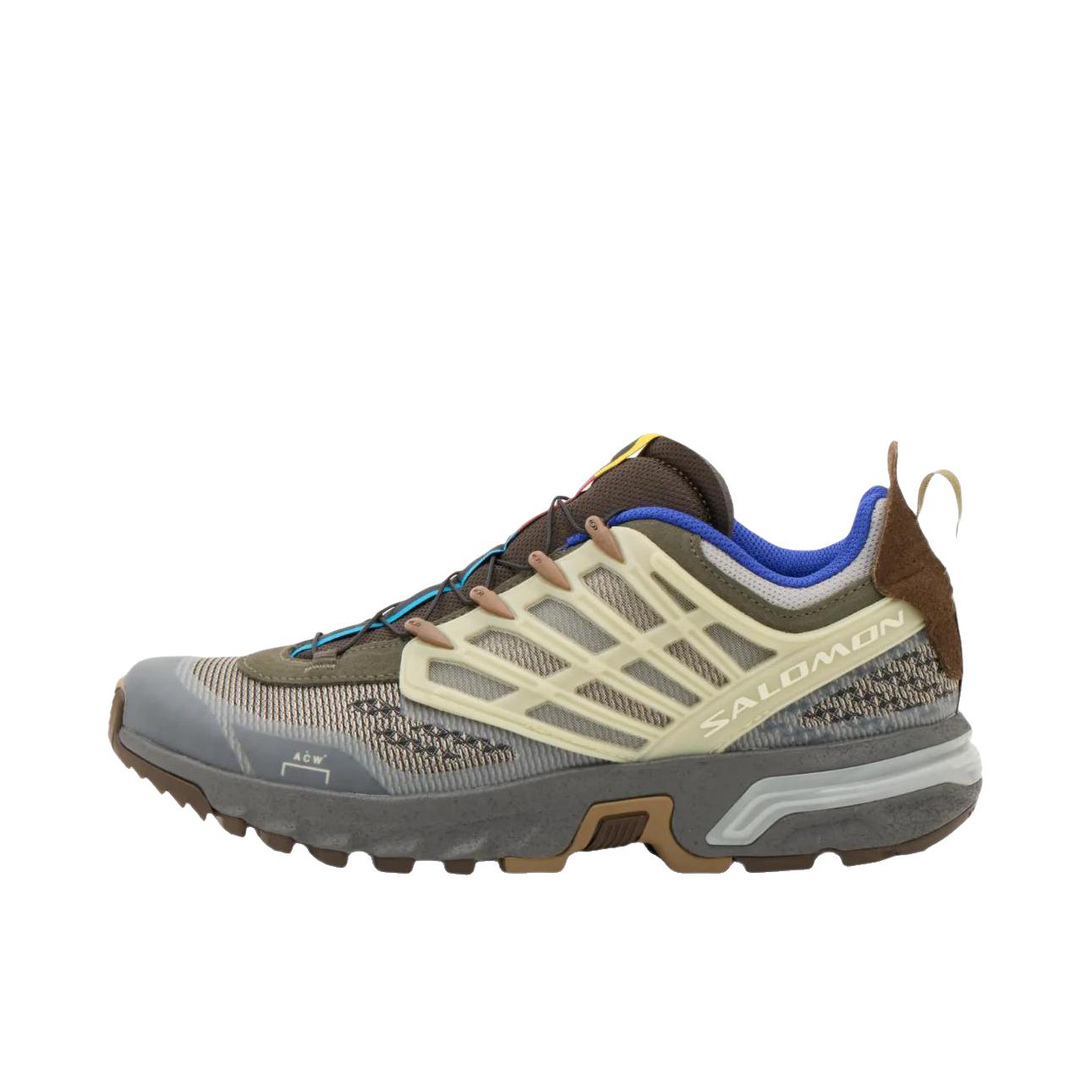 推荐商品：Salomon/萨洛蒙 ACS Pro 户外机能 减震 轻便 跑鞋 A-COLD-WALL联名/灰色/米色