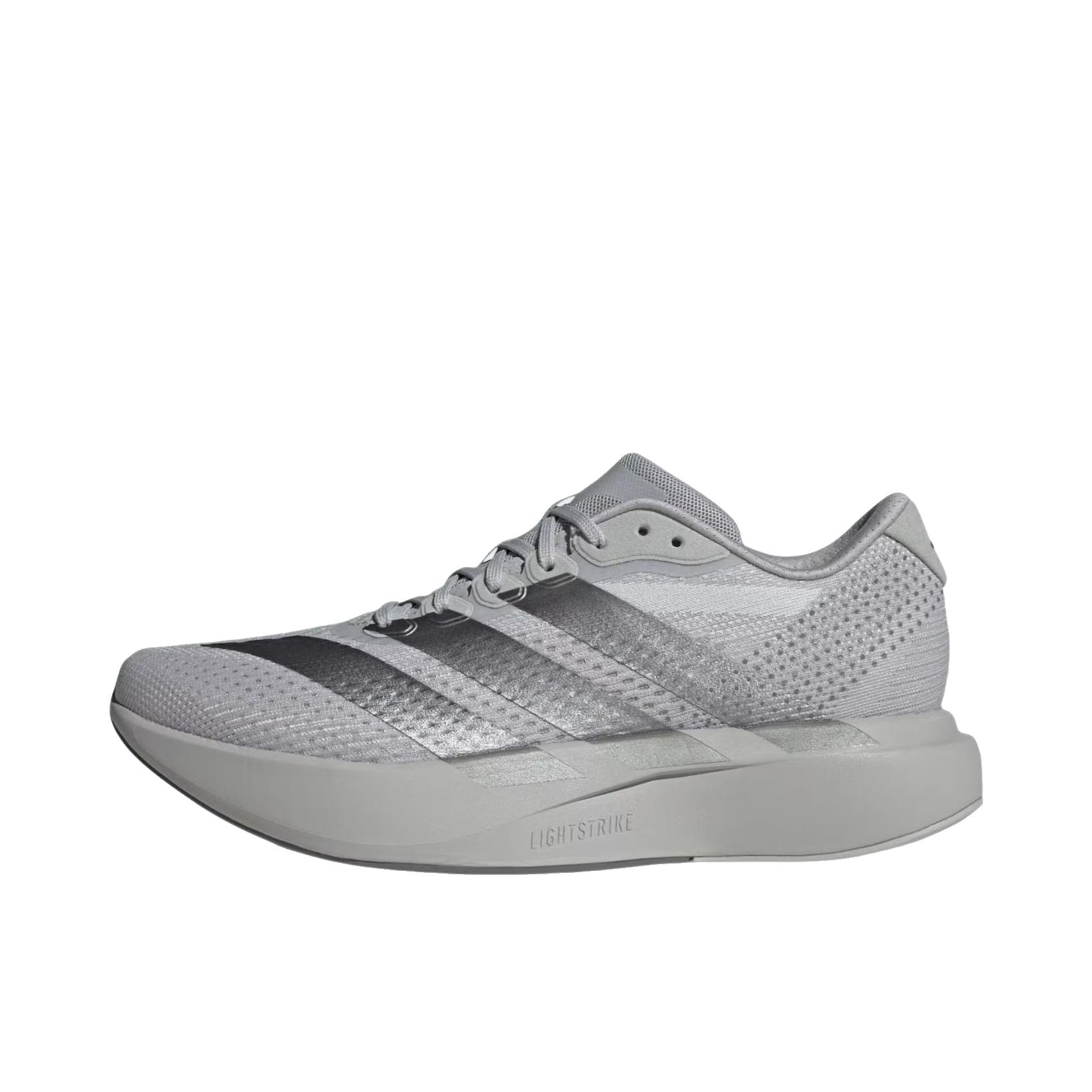 推荐商品：adidas Adizero Pacer 跑鞋 透气回弹圆头橡胶 灰色